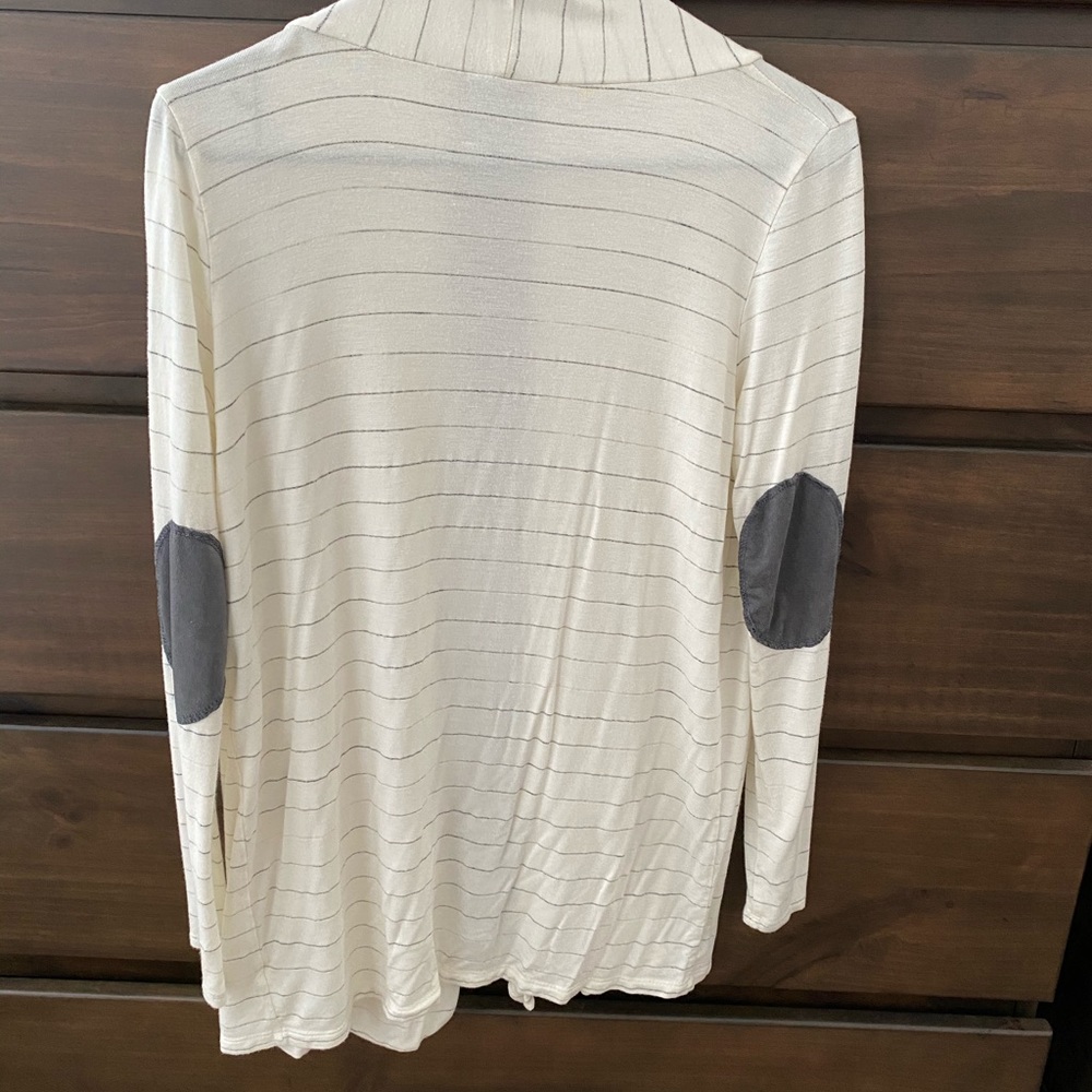 Pinstripe Cotton Cardigan